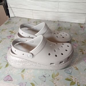 Crocs Classic Clog Platform Glitter Sole Chunky Unisex Mens 9 Womens 11